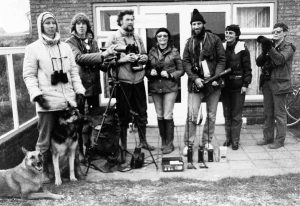 mensen van Kritisch Faunabeheer op Terschelling, 1983