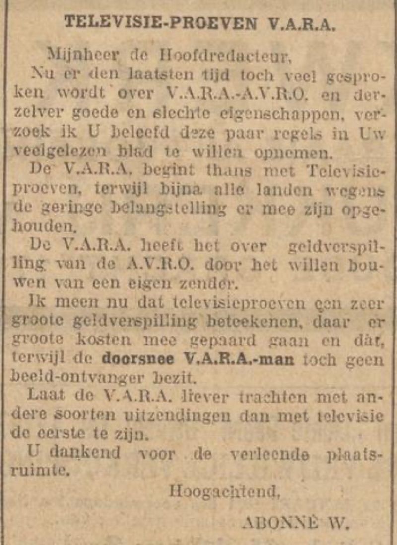 Image for the Tweet beginning: Bezuinigingen bij de @PubliekeOmroep 